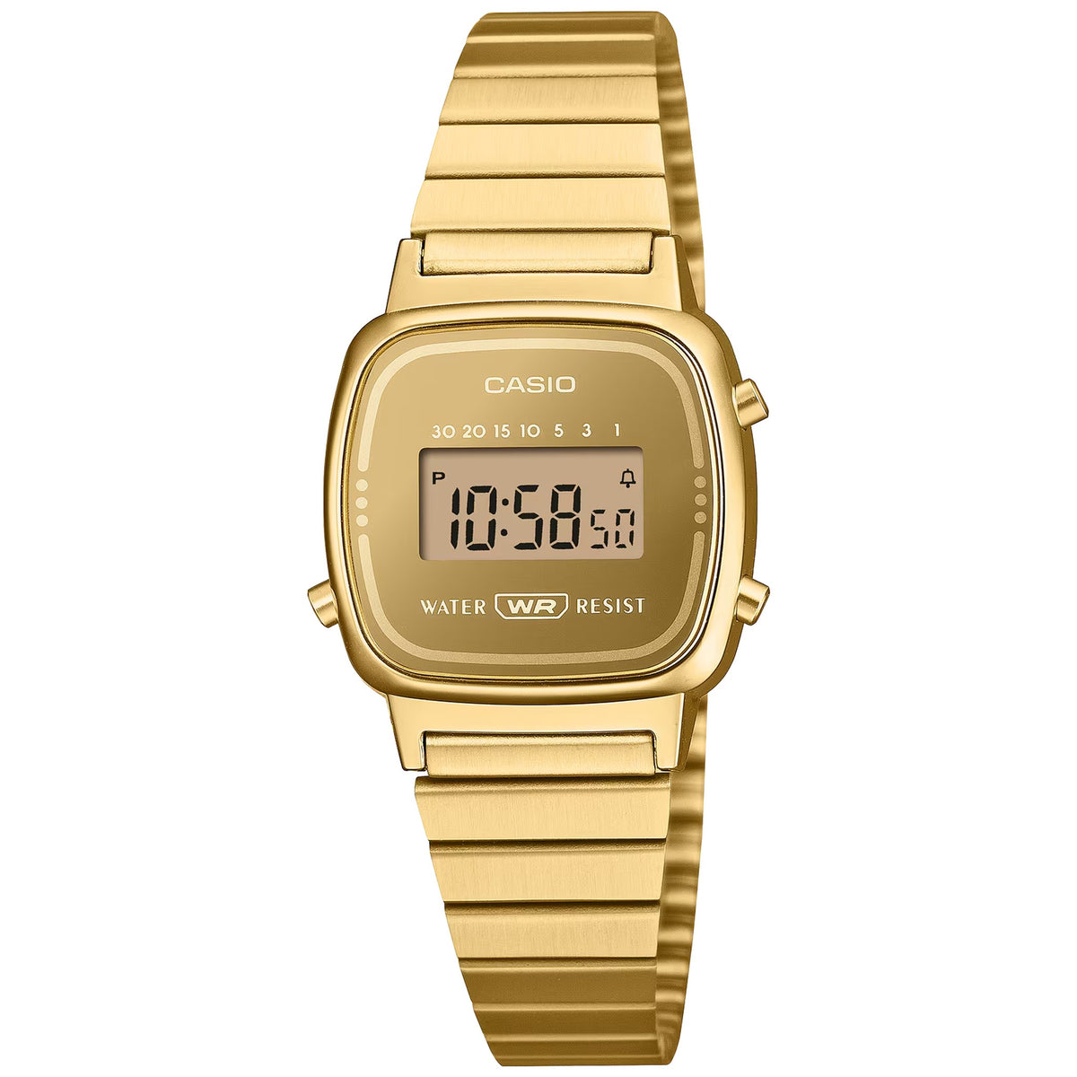 Montre Casio Vintage LA670WEGS-9A Digitale Doré Femme