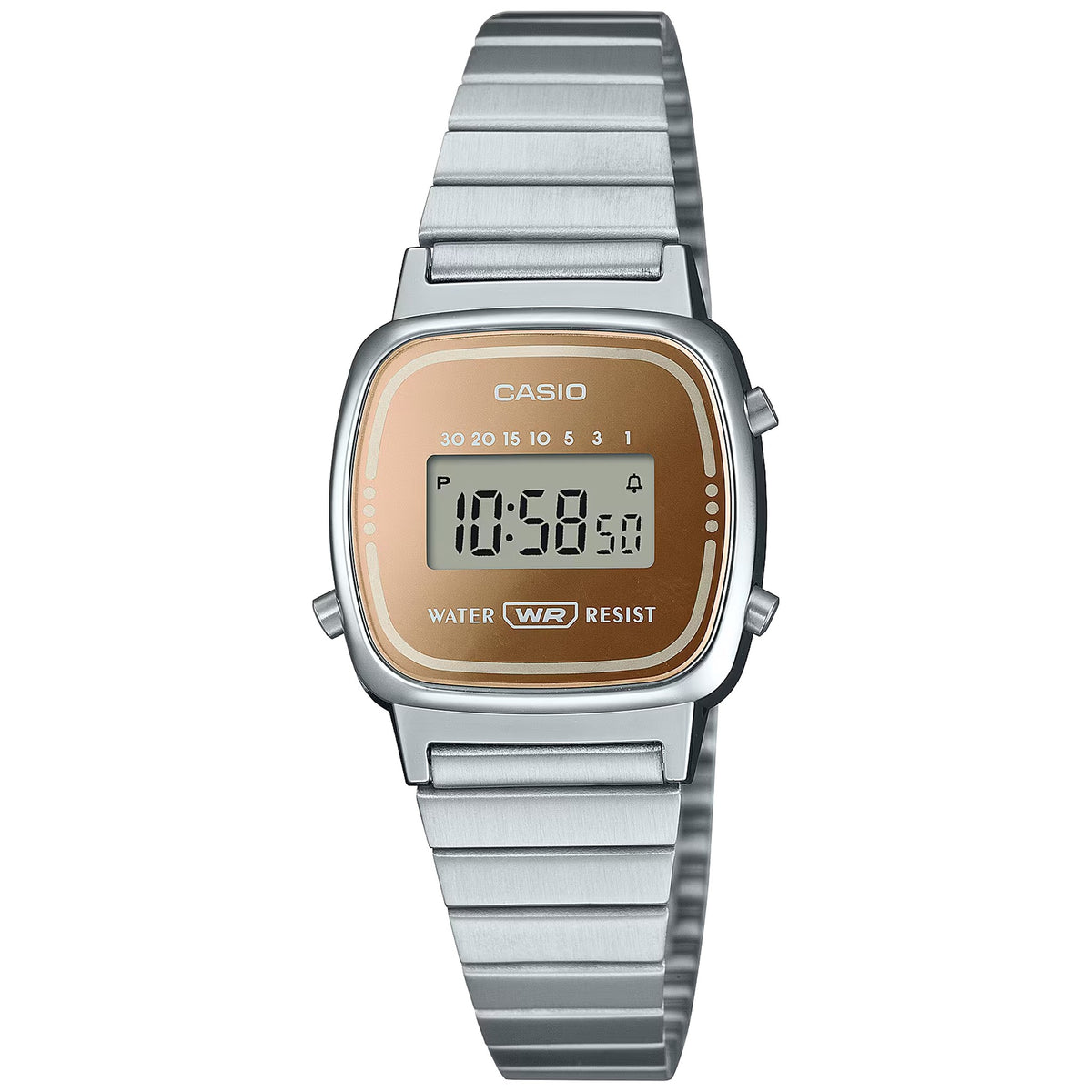 Montre Casio Vintage LA670WES-4A Digitale Argenté