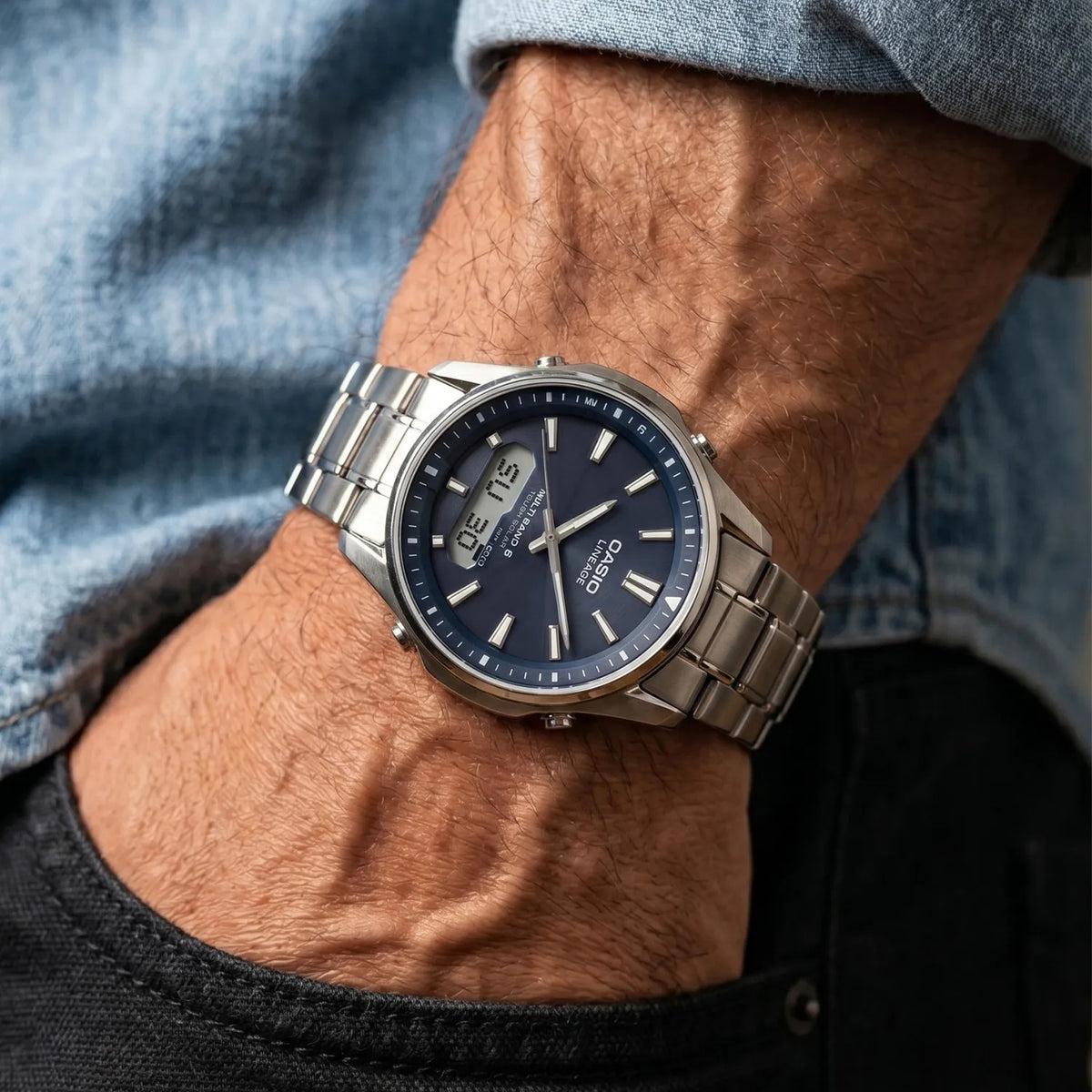 Casio Lineage LCW-M100TSE-1A Solar Funkuhr Titan Herren