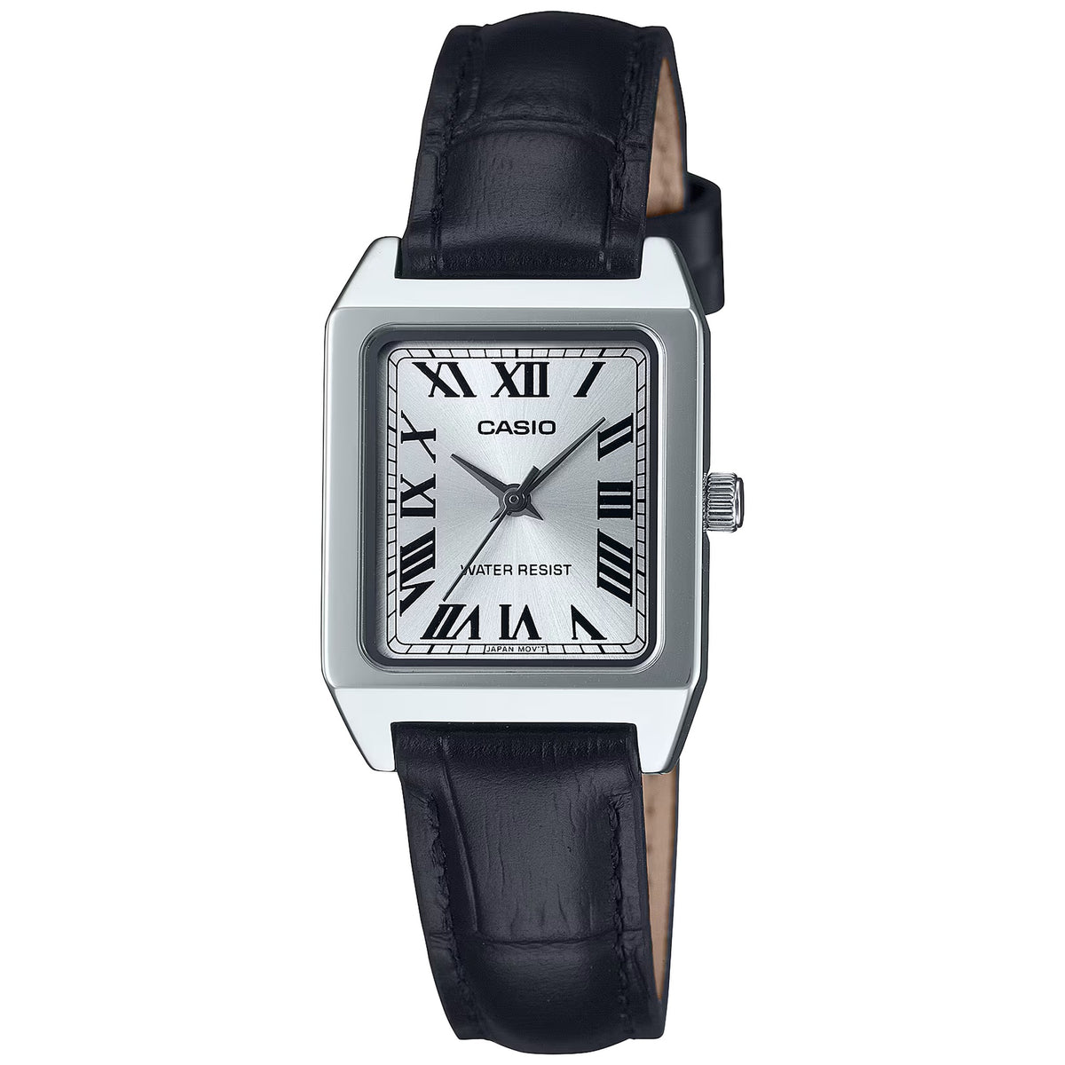 Casio LTP-B150L-7B1 dameshorloge zilverkleurig rechthoekig Romeinse cijfers