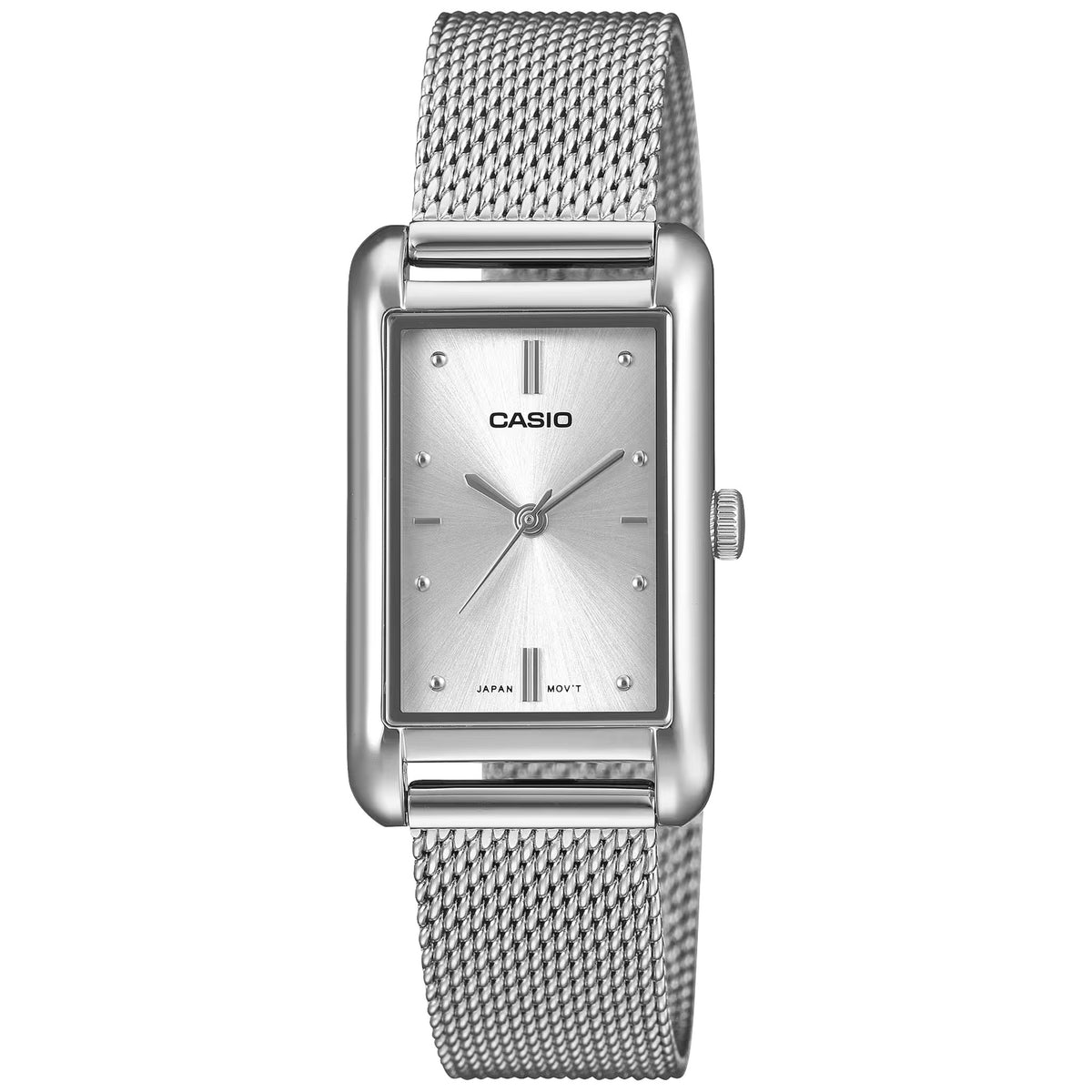 Orologio Casio LTP-B171M-7A da donna rettangolare argento