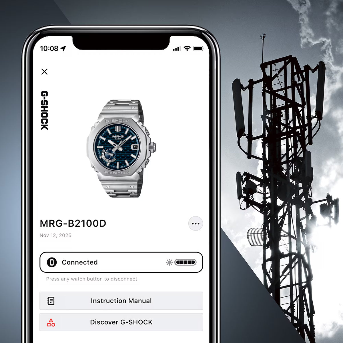 Casio G-Shock MRG-B2100D-2A Solar Radio-Controlled Titanium Watch