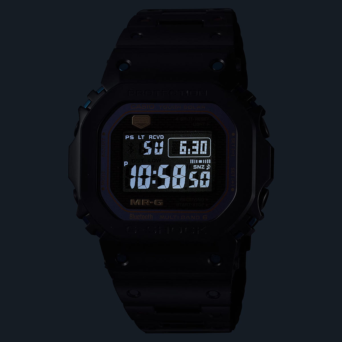 Montre Casio G-Shock MRG-B5000BA-1 Solaire Radio-piloté Digitale Titane