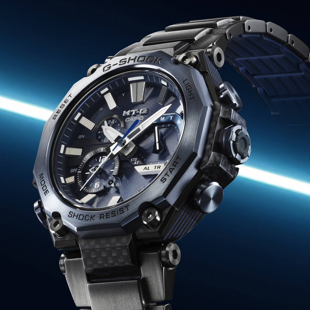 Montre Casio G-Shock MTG-B2000YBD-2A Solaire Radio-piloté Noir Bleu