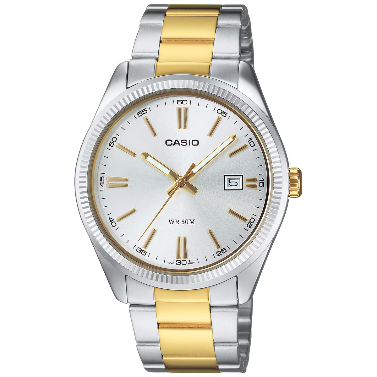 Montre Casio Timeless MTP-1302PSG-7AV Argenté Doré Homme