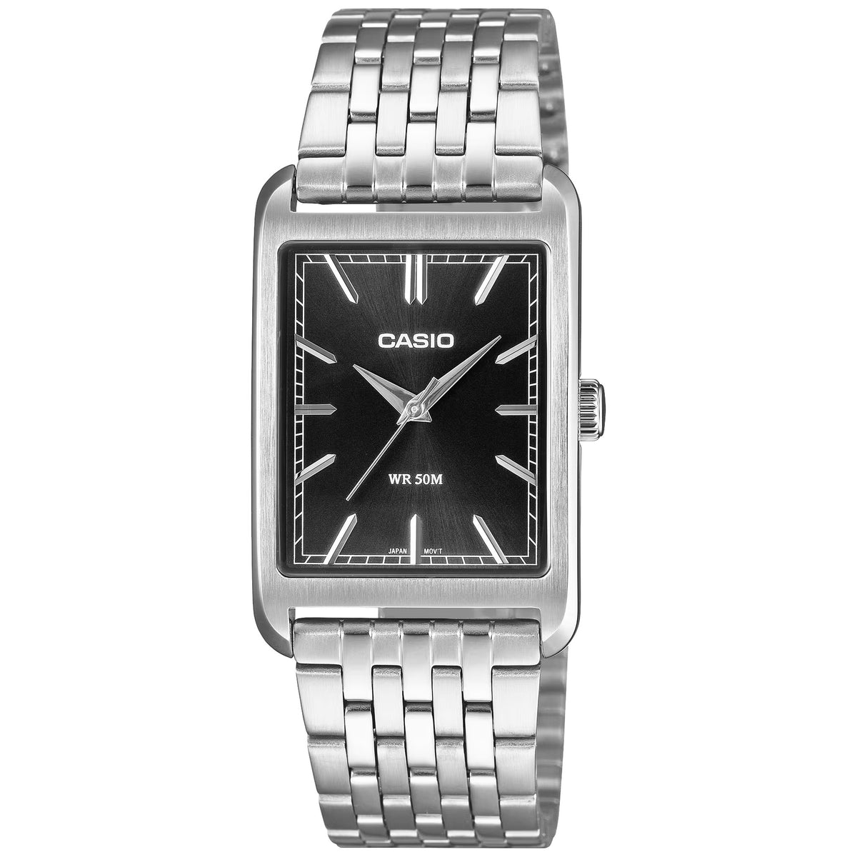 Montre Casio Timeless MTP-B215D-1AV Rectangulaire Noir Homme