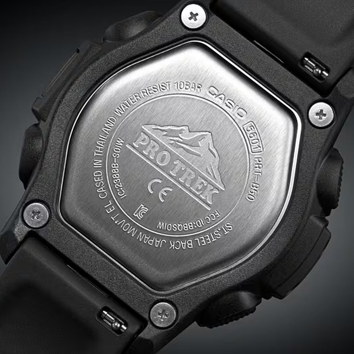 Casio Pro Trek PRT-B50-1 Bluetooth Digitaluhr für Herren, Schwarz