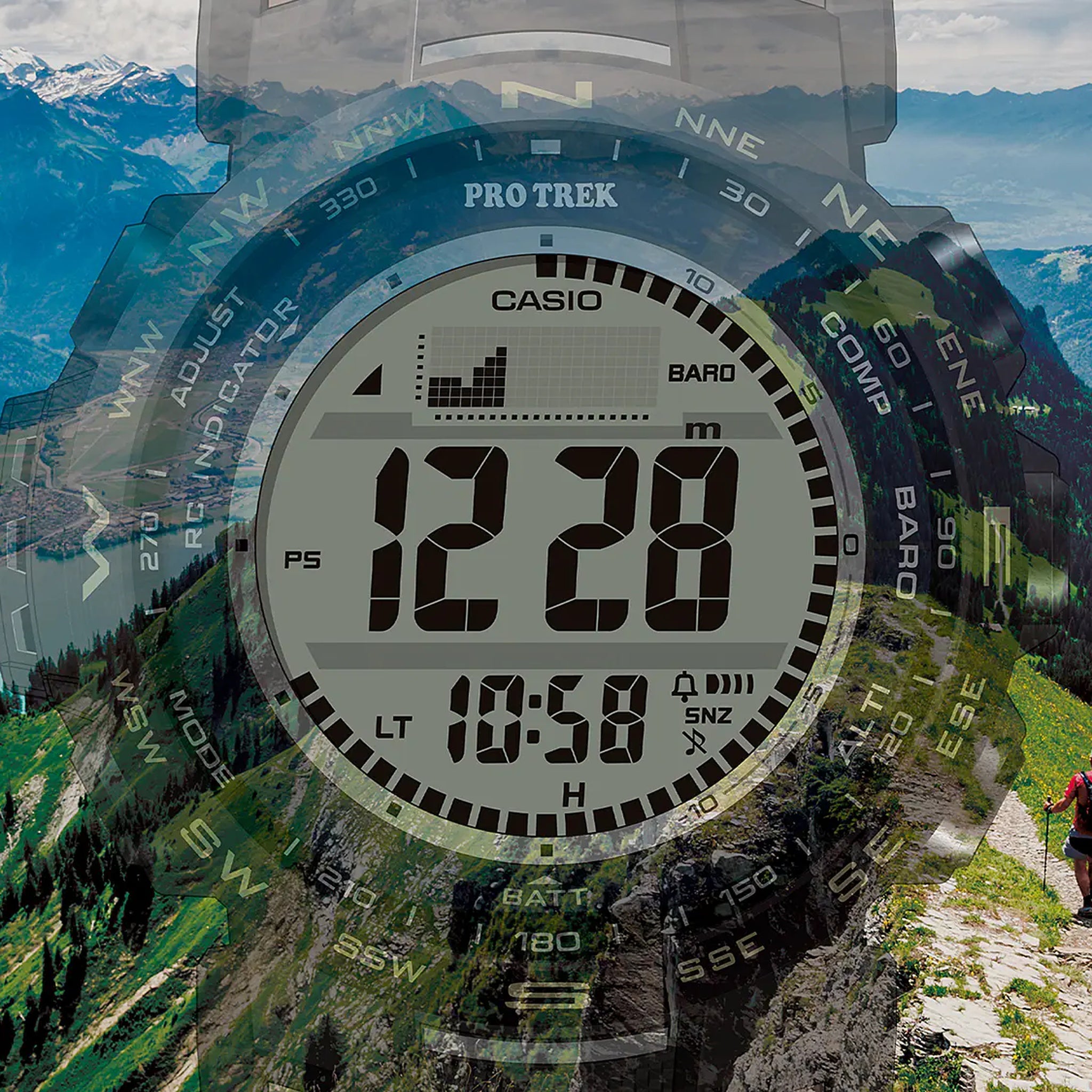 Casio Pro Trek PRW-35LD-5 Men's Watch Brown Black