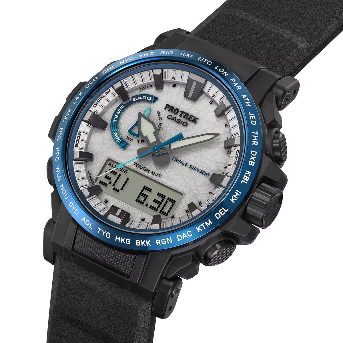Montre Casio Pro Trek PRW-61D-2 Solaire Radio-piloté Analogique / Digitale