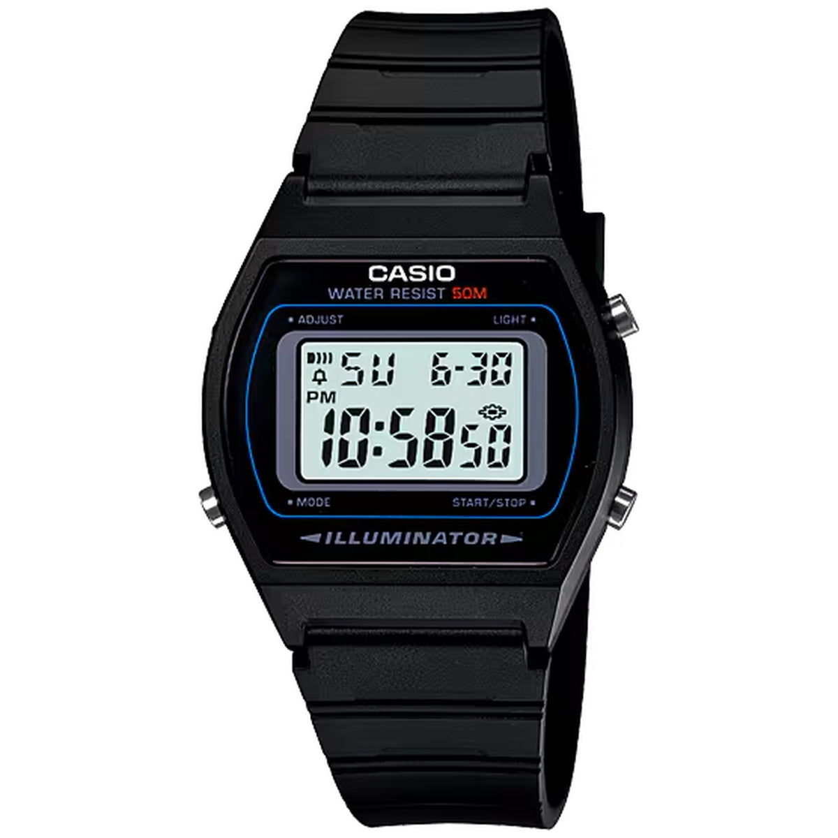 Casio Timeless Uhr W-202-1AV Digital Schwarz Herren