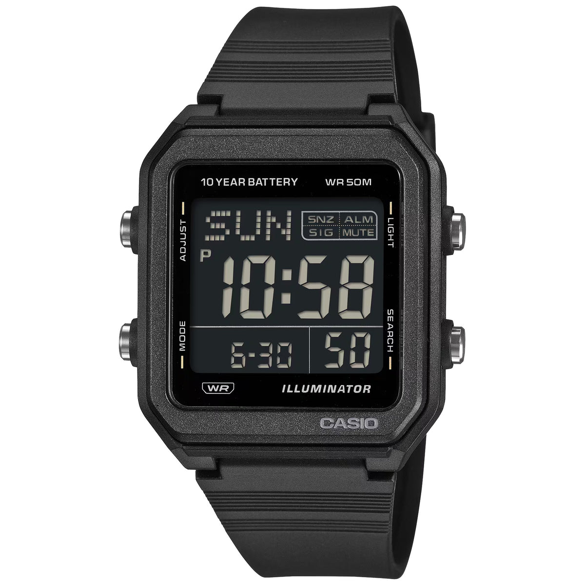 Montre Casio W-221H-1BV Digitale Noir Homme