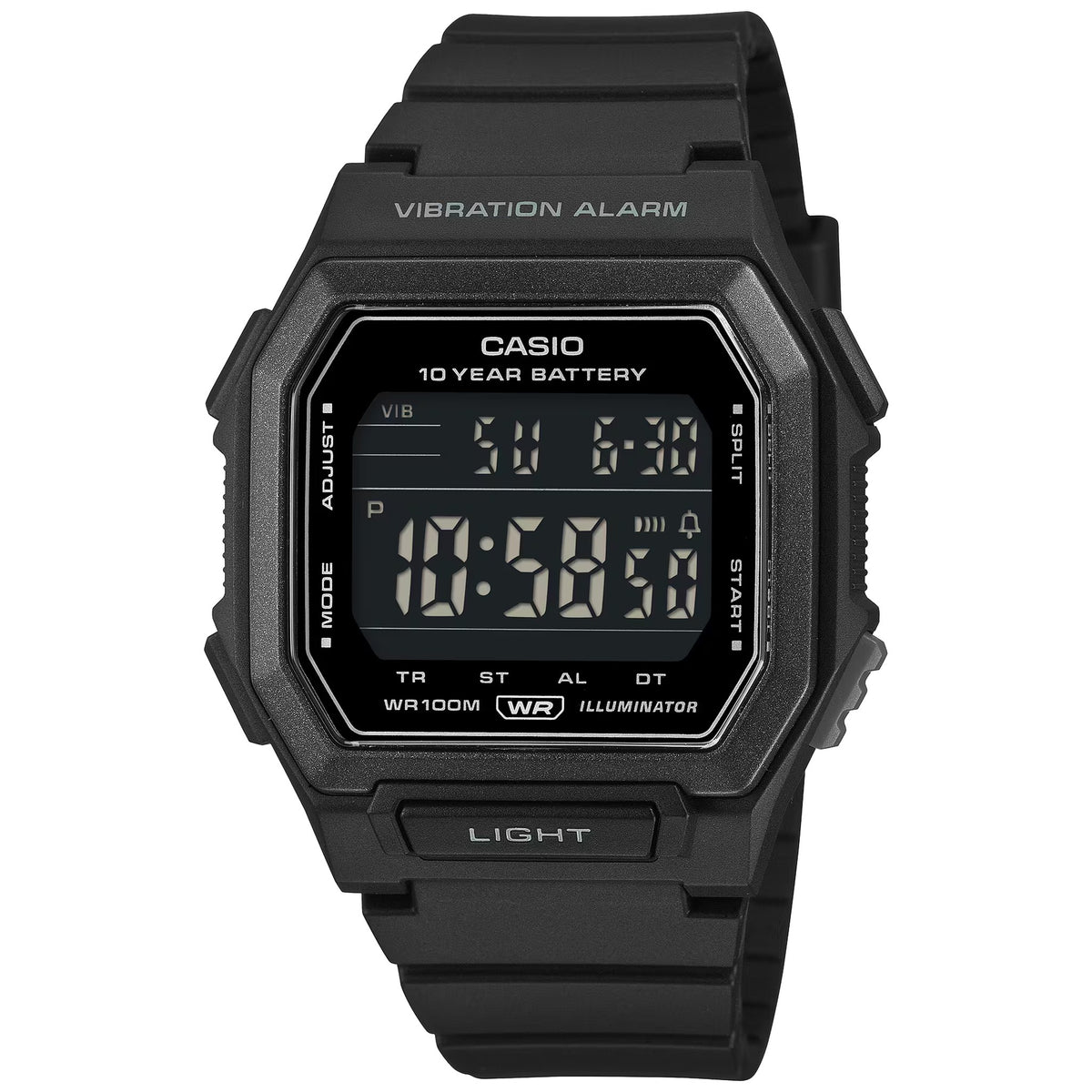 Casio W-738H-1BV Men's Digital Watch Black