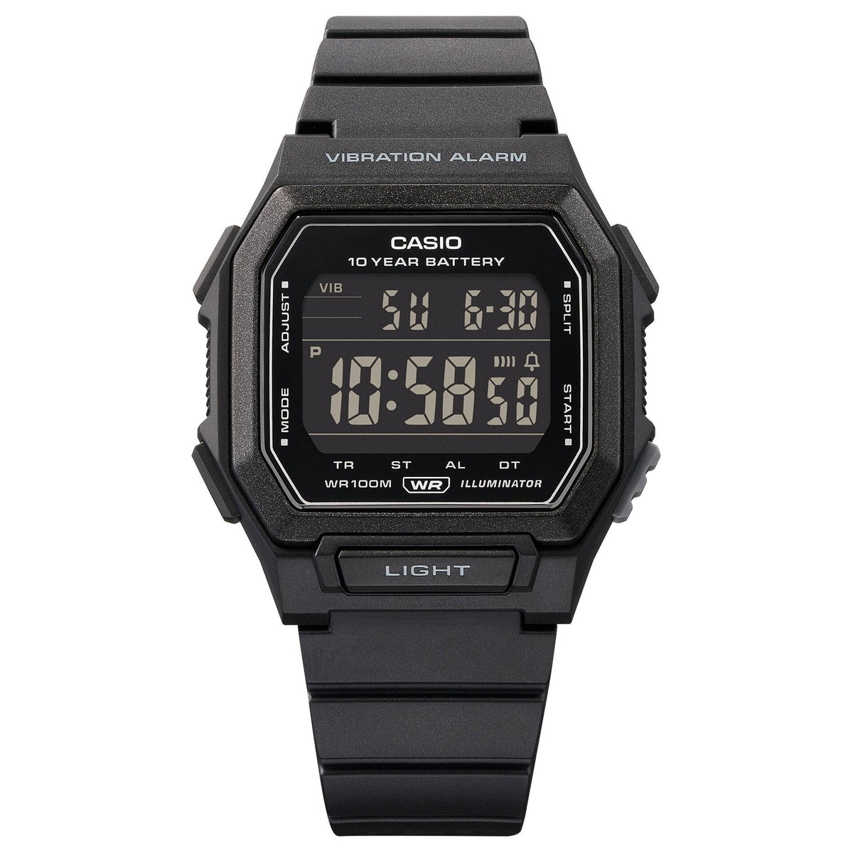 Casio W-738H-1BV Men's Digital Watch Black
