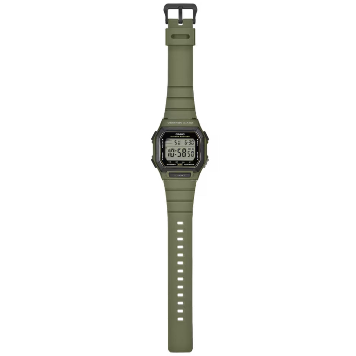 Casio W-738H-3AV Men's Green Digital Watch