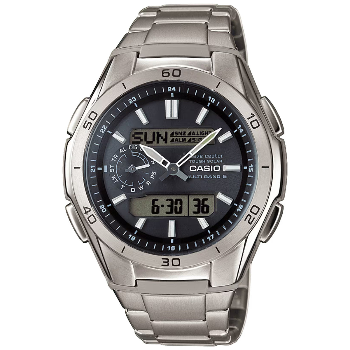 Montre Casio Wave Ceptor WVA-M650TD-1A Solaire Radio-piloté Titane