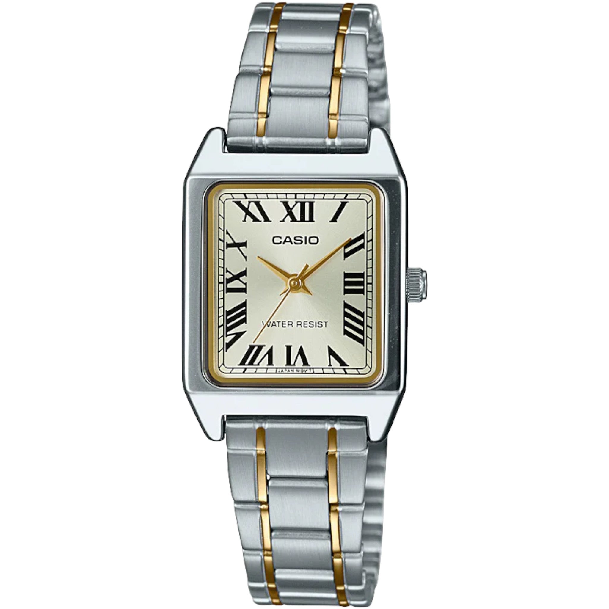 Casio Vintage Standard Women's Roman Dial LTP-V007SG-9B Silver and Gold Watch