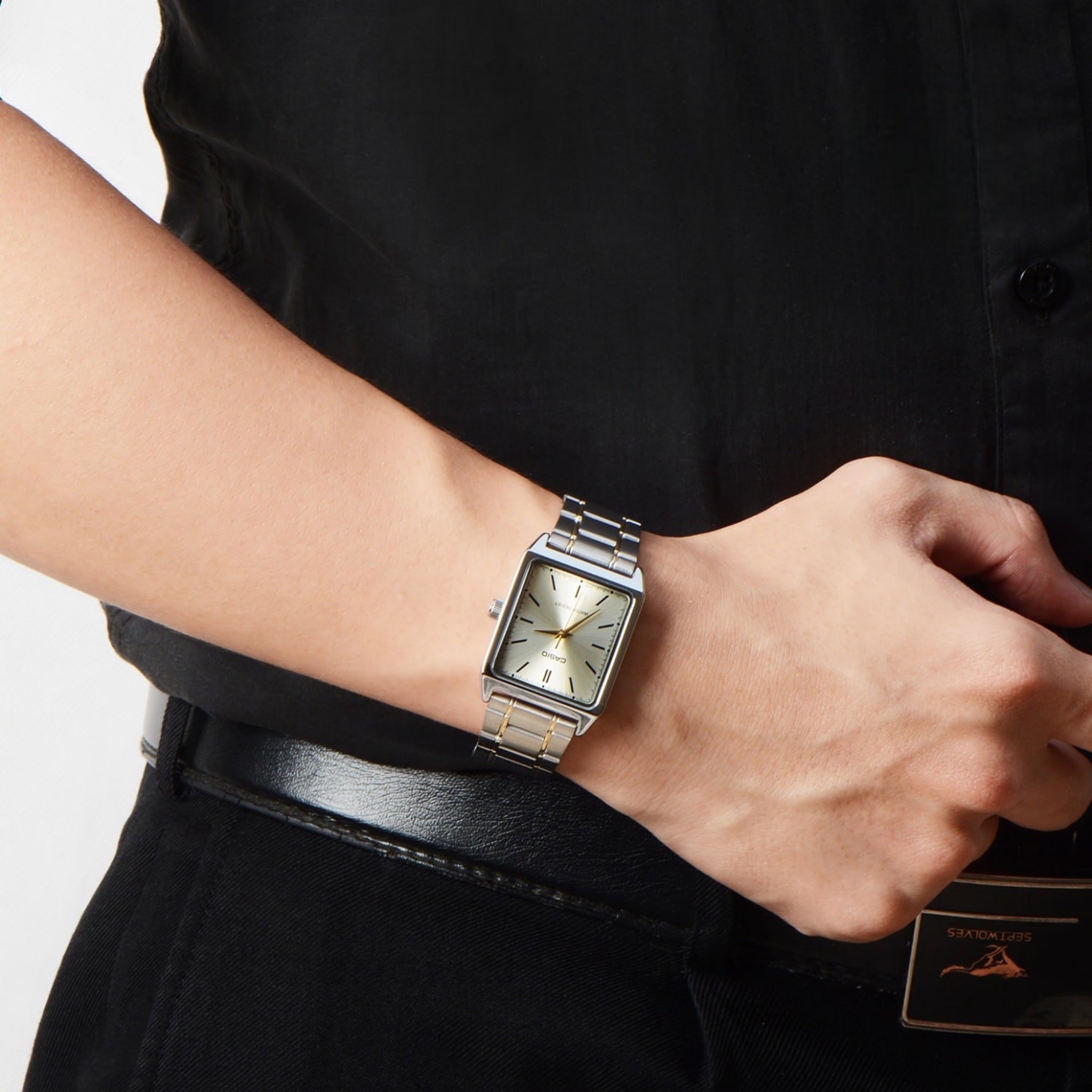 Casio Vintage Standard Men's Watch MTP-V007SG-9E Silver and Gold