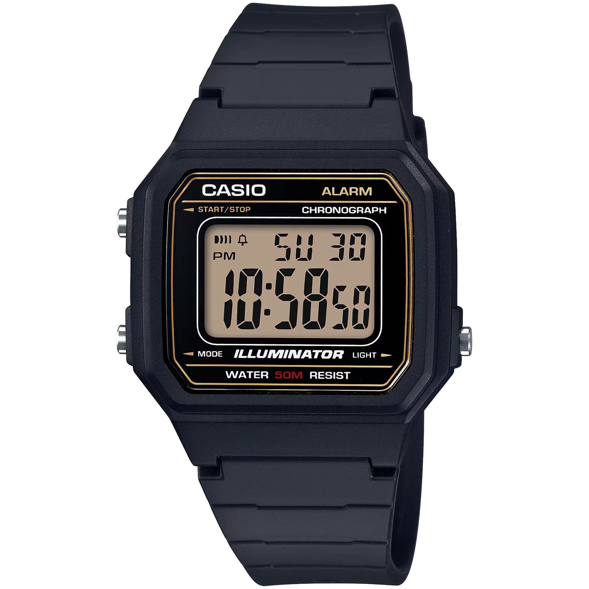 Casio Men's Watch W-217H-9A Quartz Digital Black