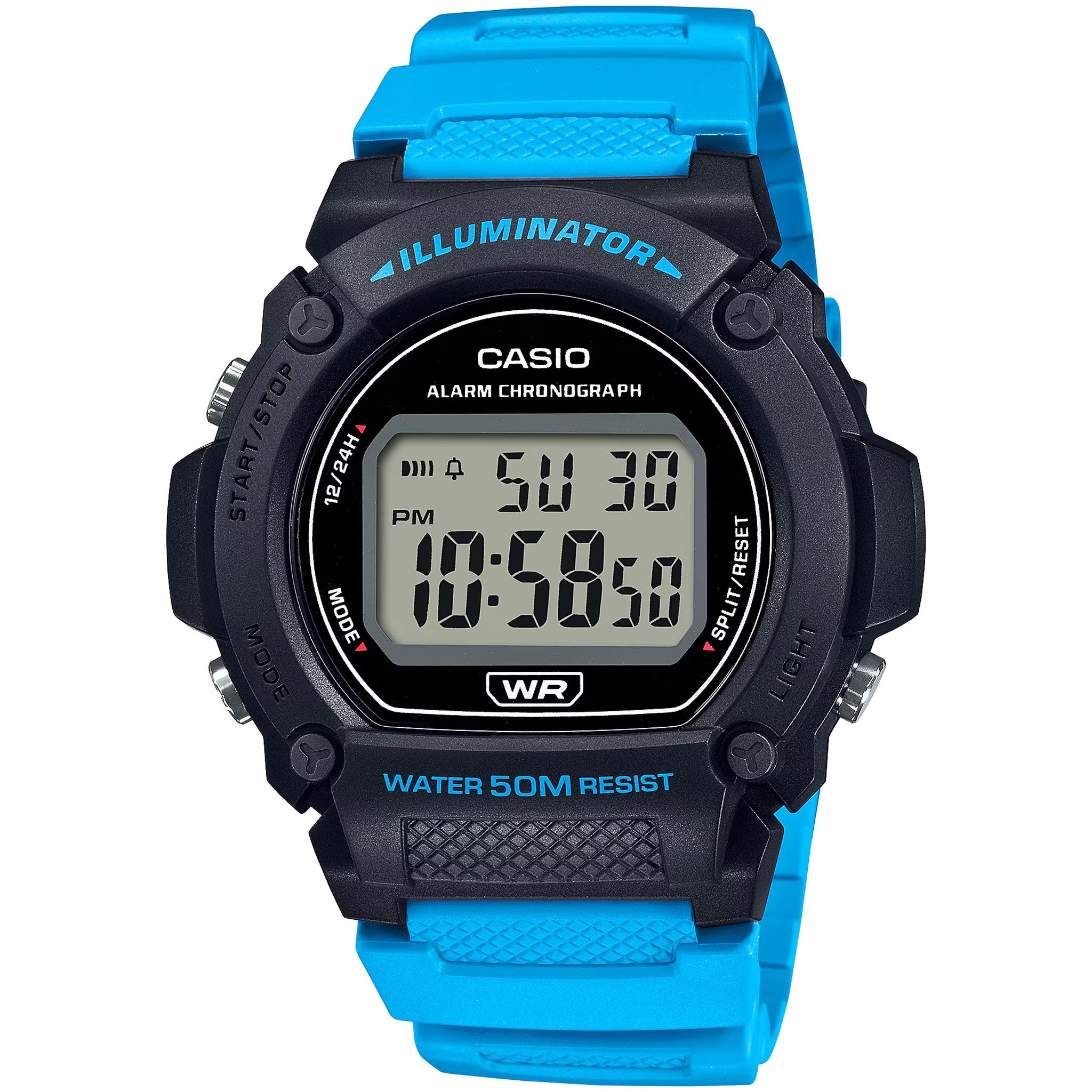 Casio Men's Watch W-219H-2A2 Quartz Digital Black