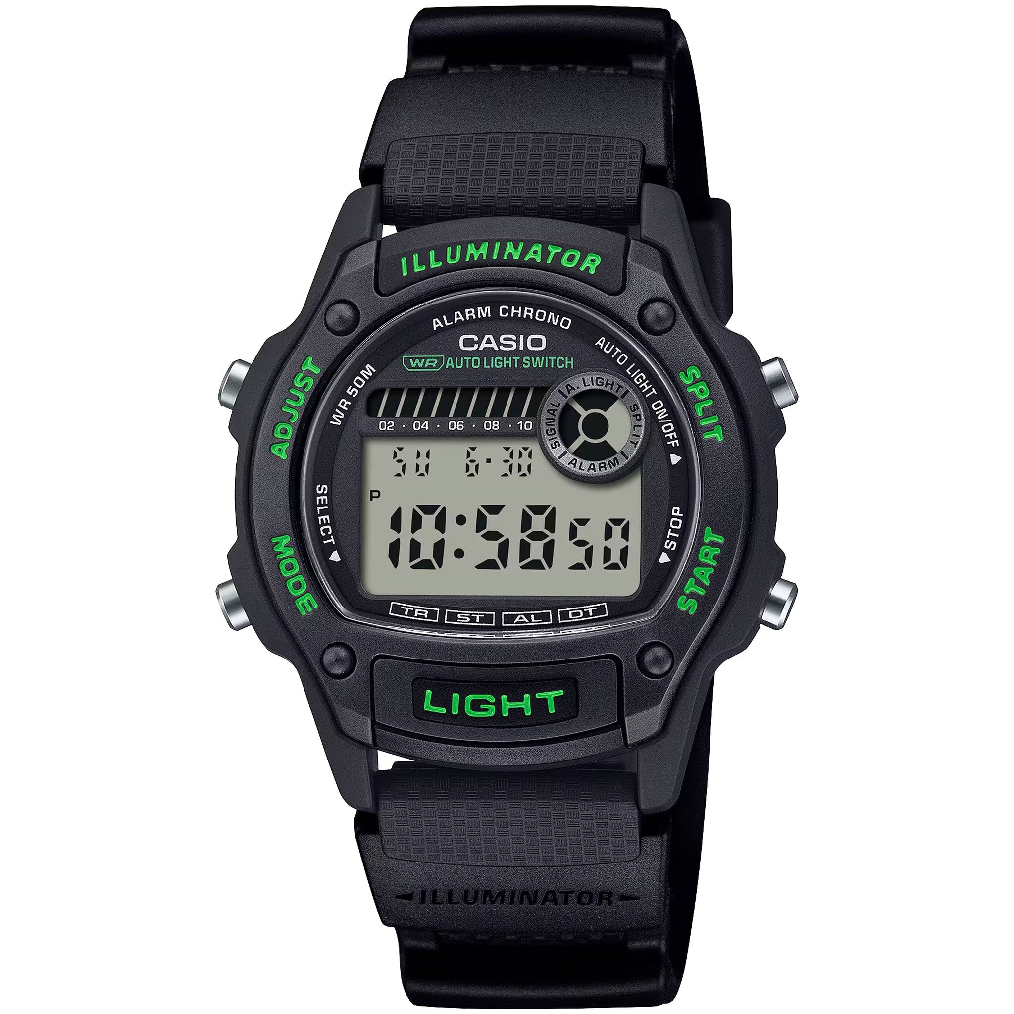 Casio Men's Watch W-220H-1A3 Quartz Digital Black