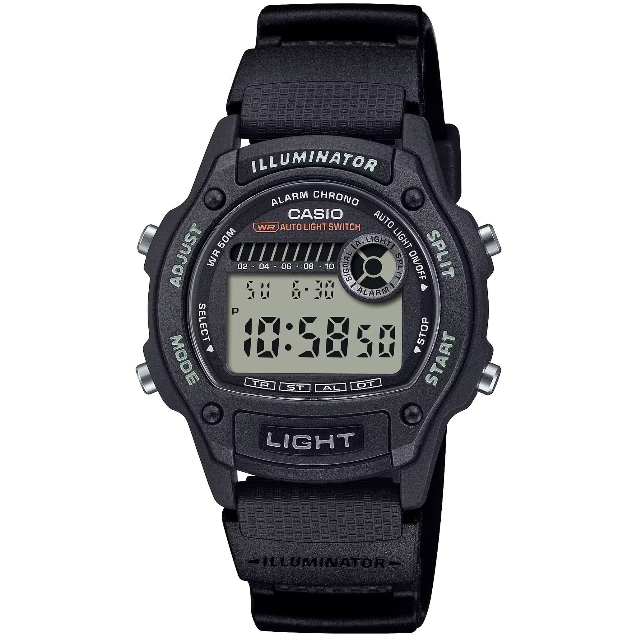Casio Men's Watch W-220H-1A Quartz Digital Black