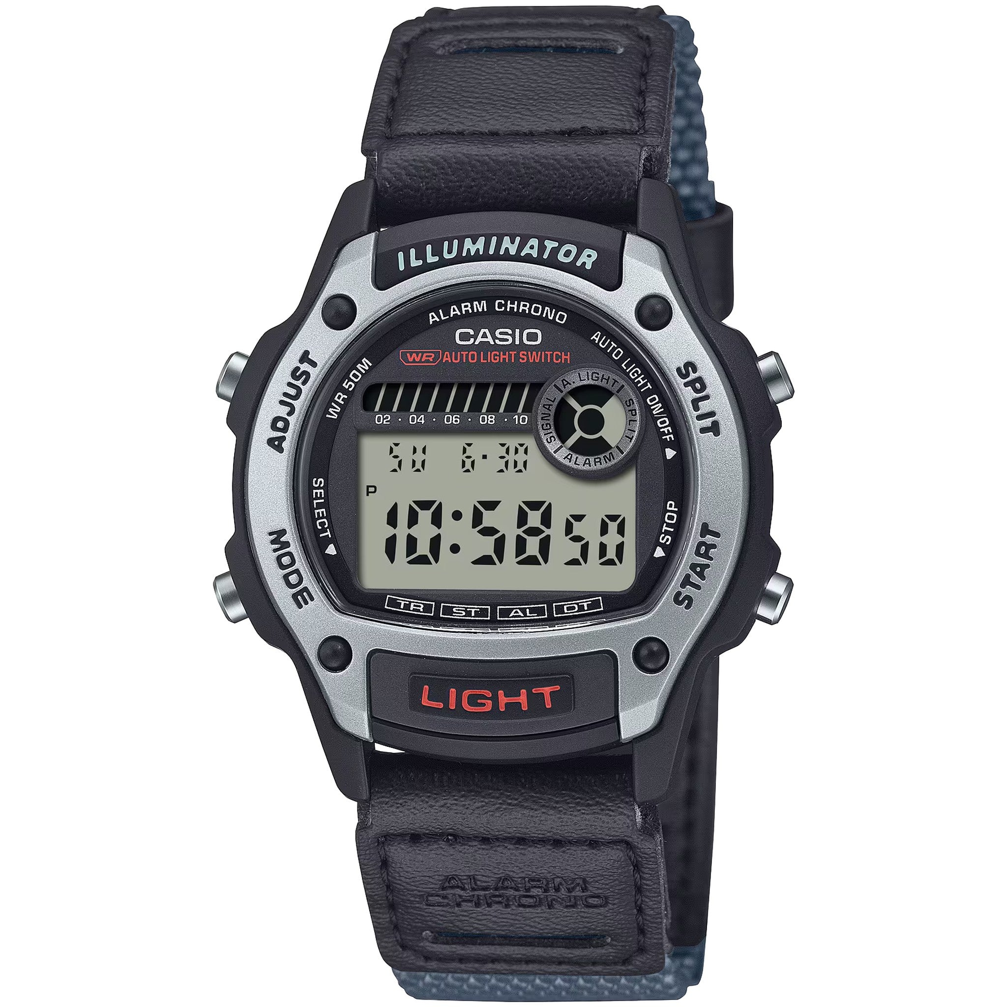 Casio Men's Watch W-220HF-8A Quartz Digital Silver Black