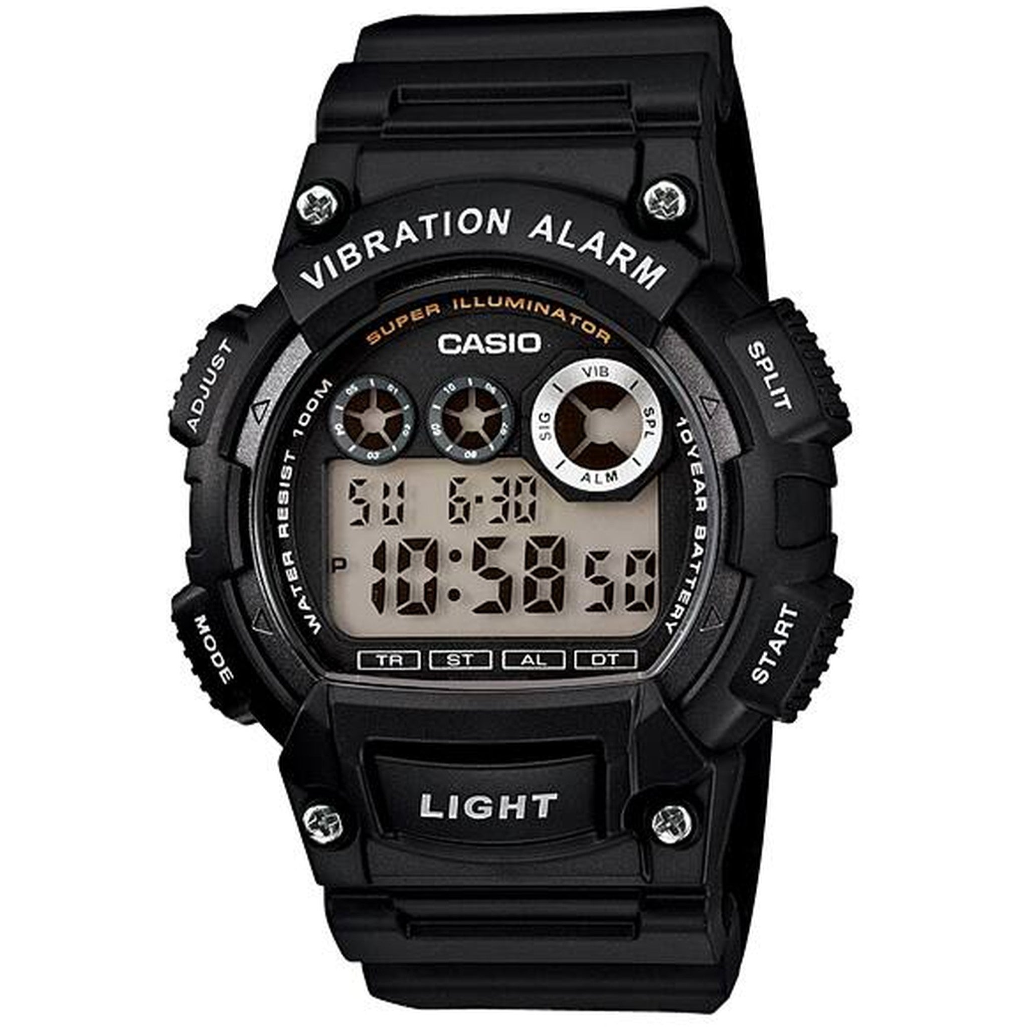 Casio Men's Watch W-735H-1A Quartz Digital Black