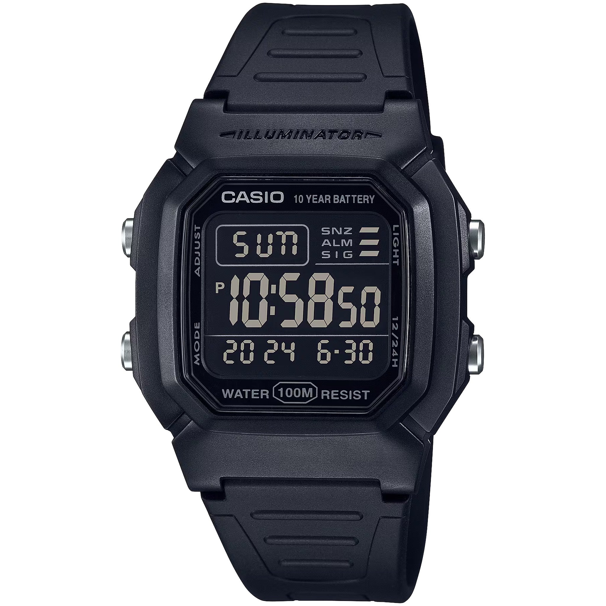 Casio Men's Watch W-800H-1B Quartz Digital Black