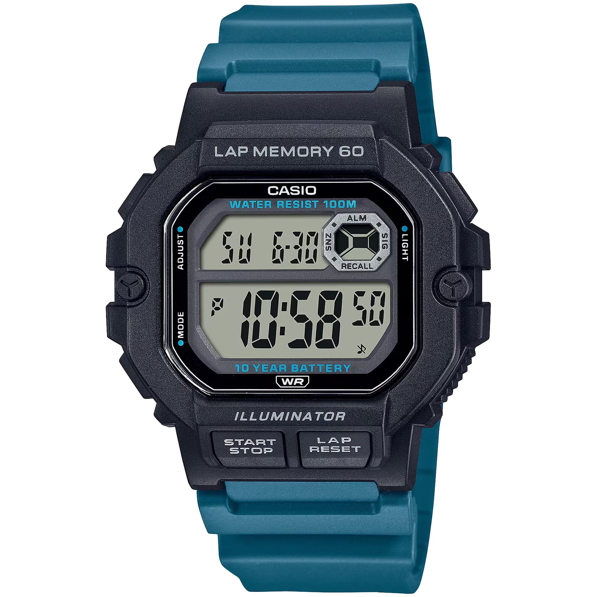 Casio Men's Watch WS-1400H-3A Quartz Digital Black