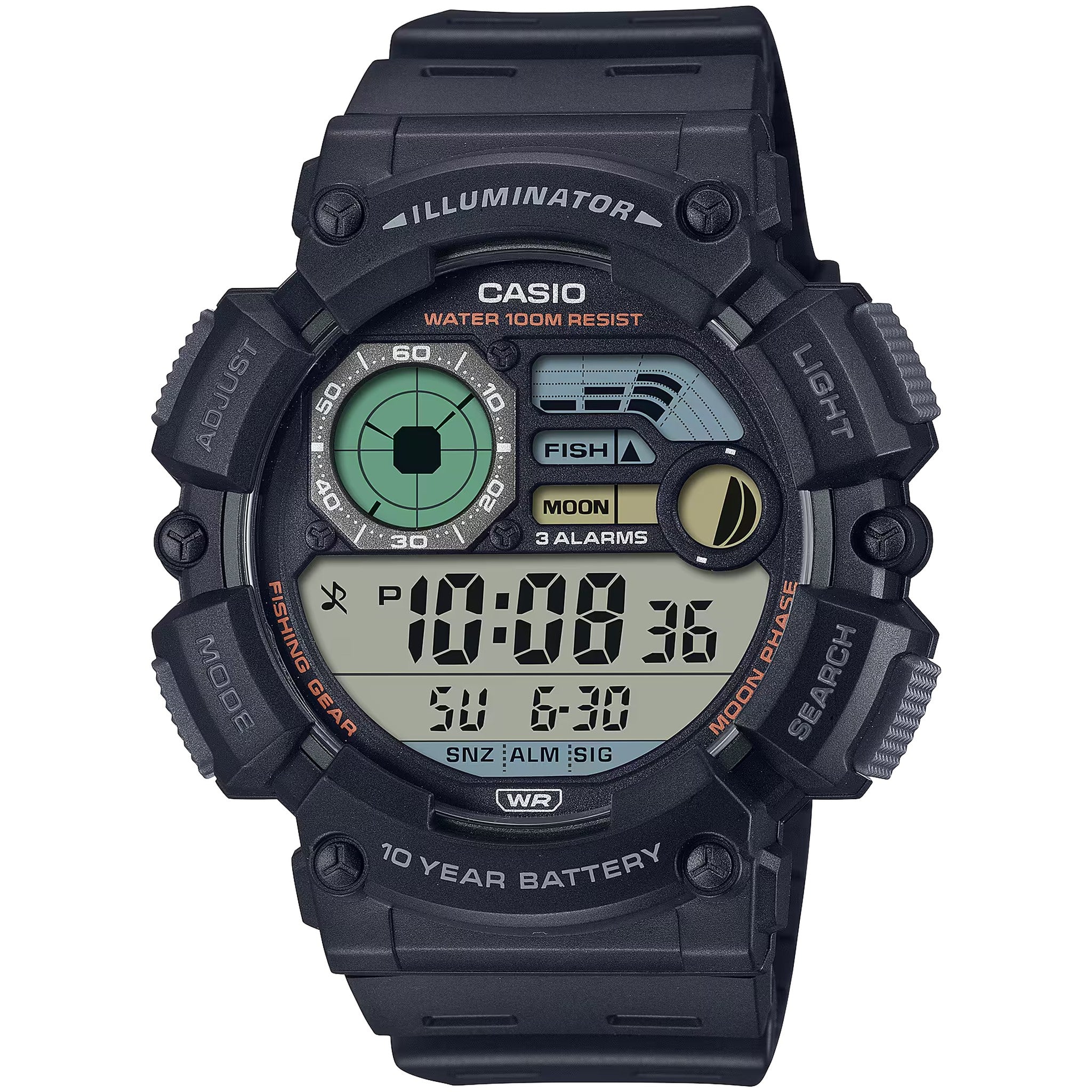 Casio Men's Watch WS-1500H-1A Quartz Digital Black