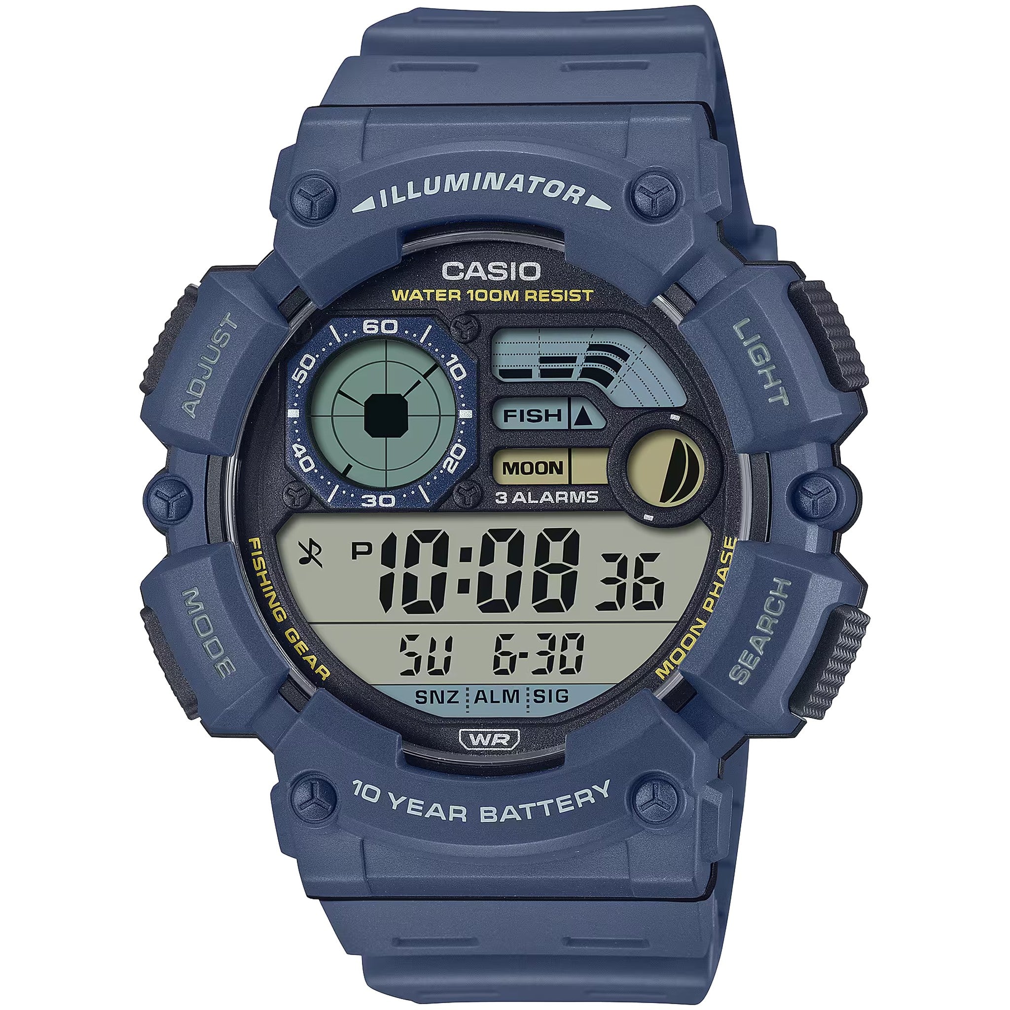 Casio Men's Watch WS-1500H-2A Quartz Digital Blue Black
