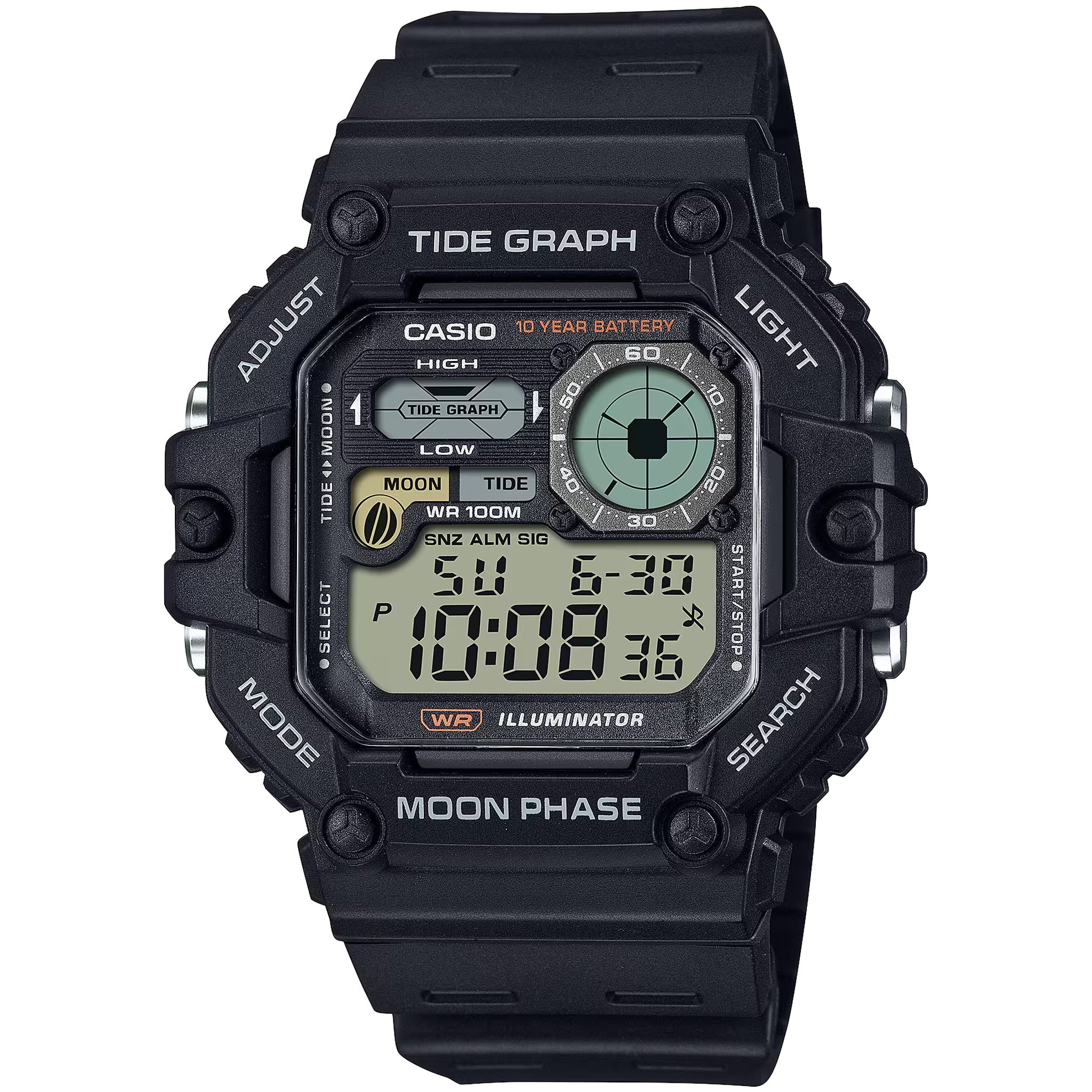 Casio Men's Watch WS-1700H-1A Quartz Digital Black