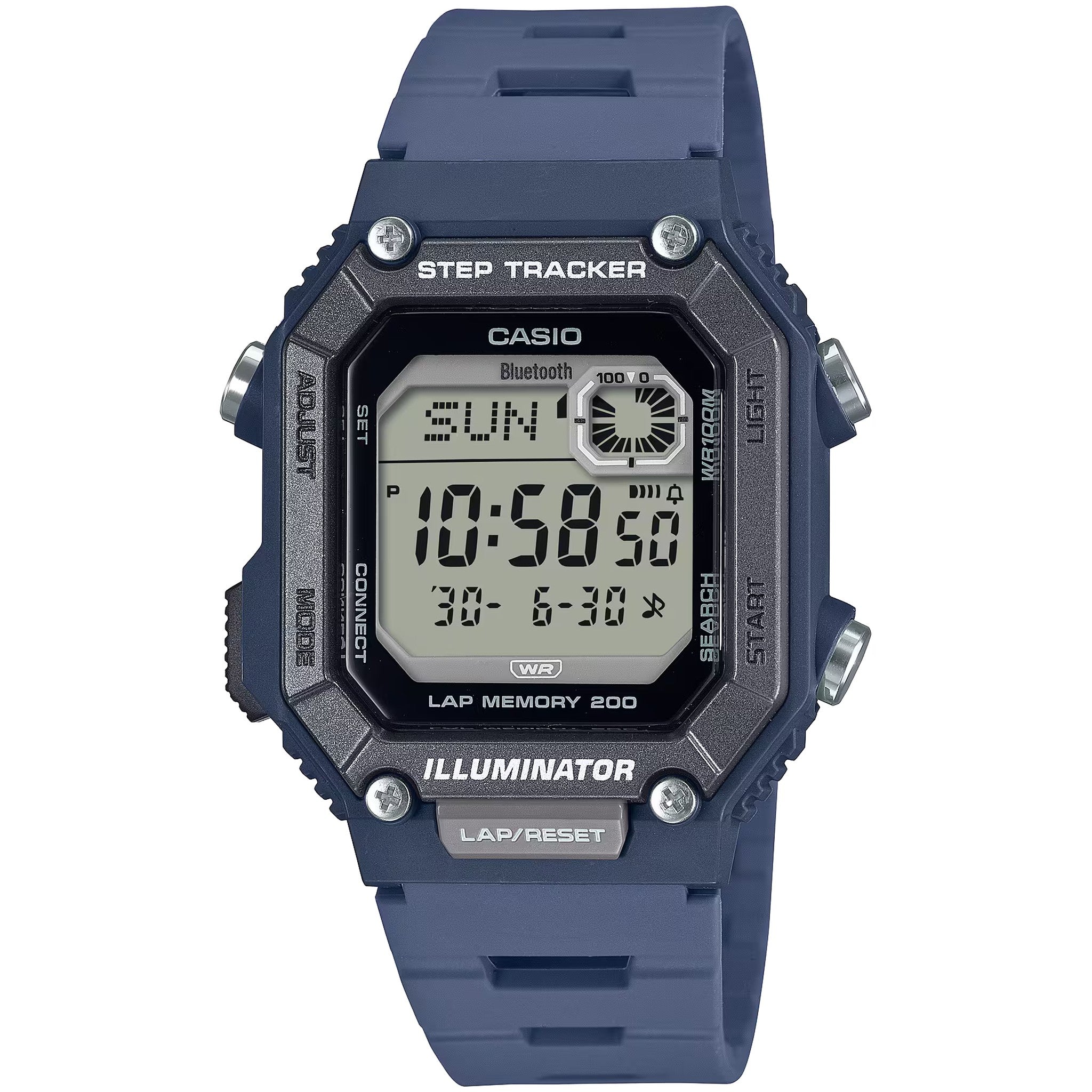 Casio Men's Watch WS-B1000-2A Quartz Digital Blue Black