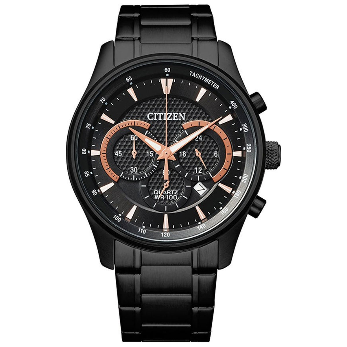 Citizen AN8195-58E Chronograph 42mm Herrenuhr Schwarz