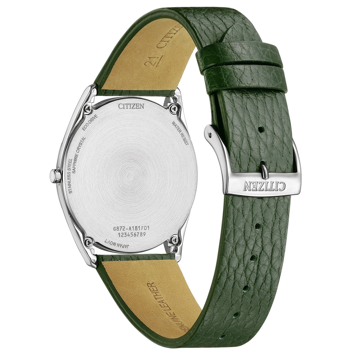 Montre Citizen AR3120-32X Suratto Eco-Drive 38.4mm Cuir Vert Homme