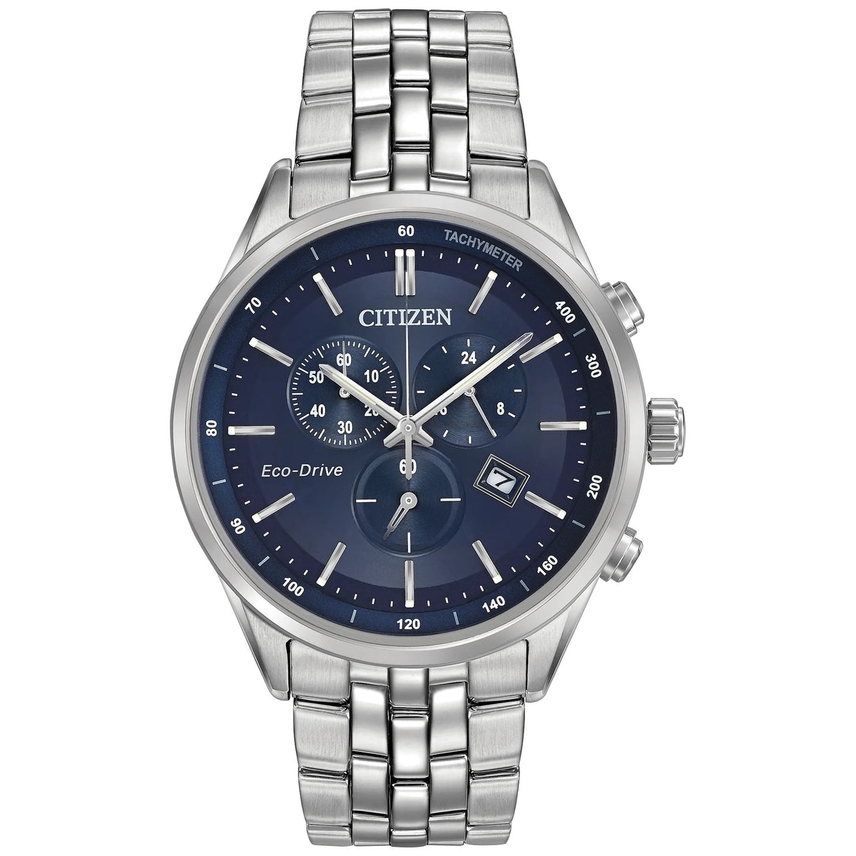 Montre Citizen AT2141-52L Chronographe Eco-Drive 42mm Bleu Homme