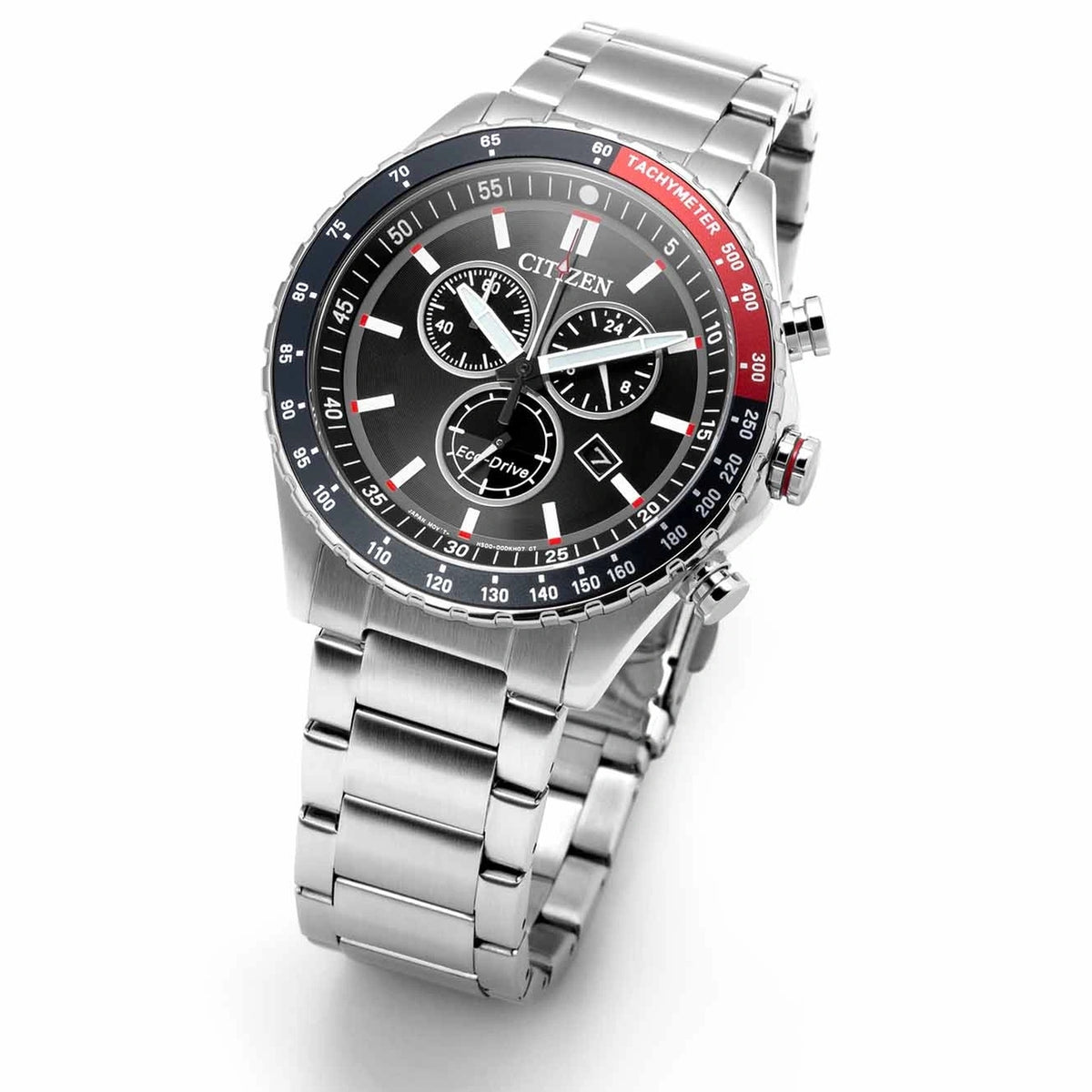 Montre Citizen AT2566-88E Chronographe Eco-Drive 43mm Noir Homme