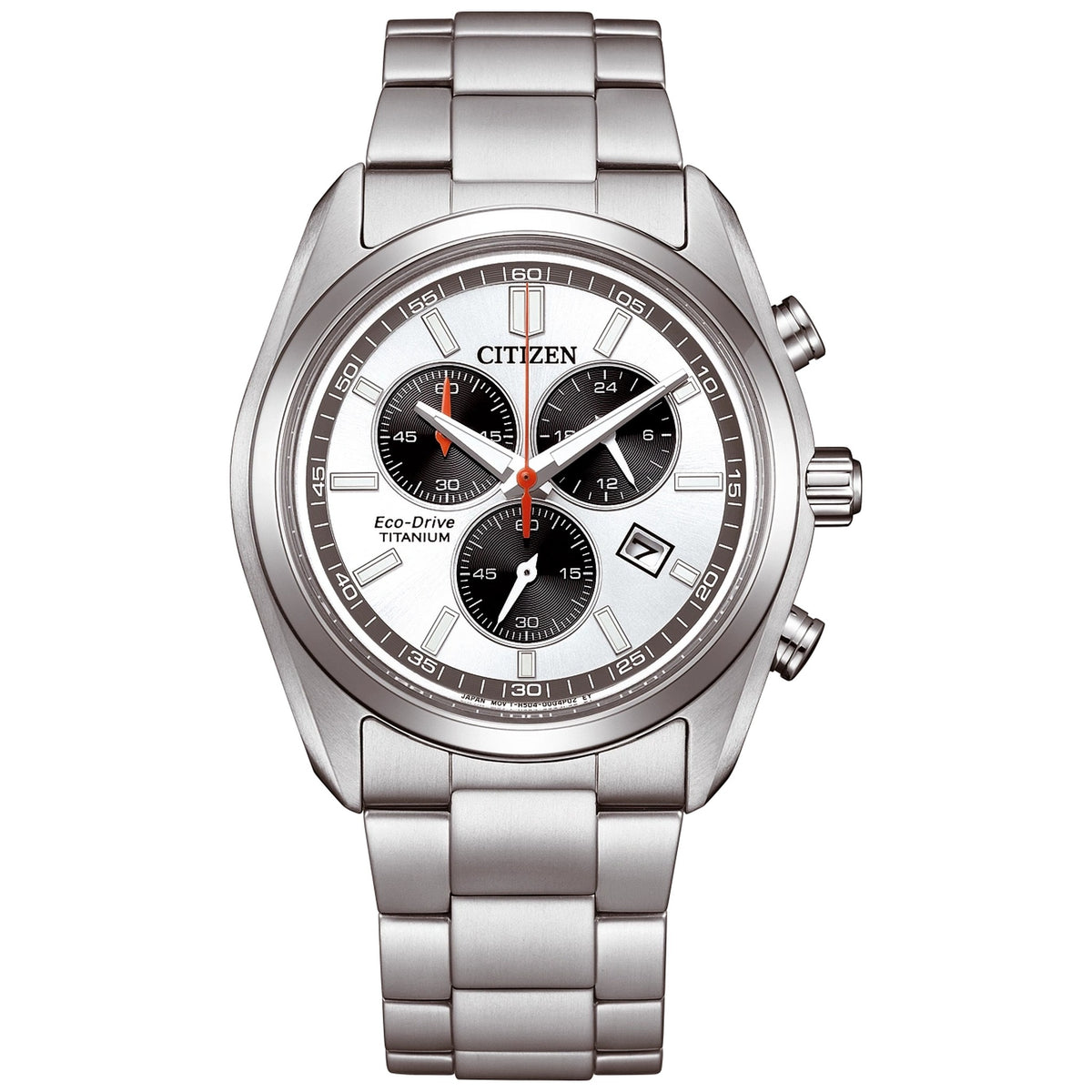 Montre Citizen AT2590-59A Chronographe Eco-Drive 40mm Super Titanium Argenté Homme