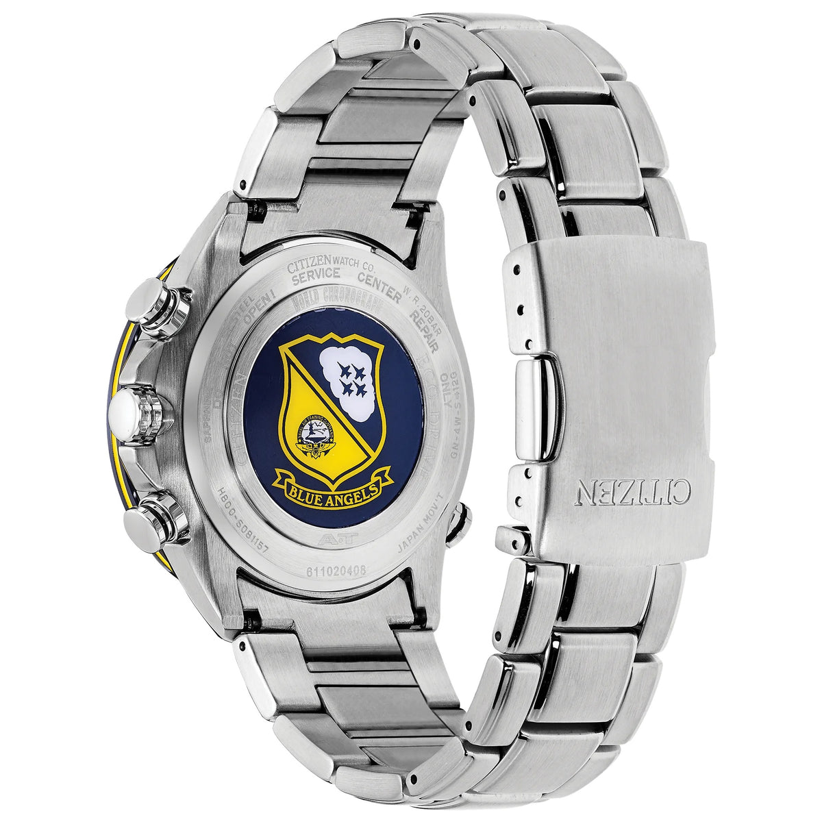 Montre Citizen AT8020-54L Blue Angels Chronographe Eco-Drive 43mm Bleu Homme