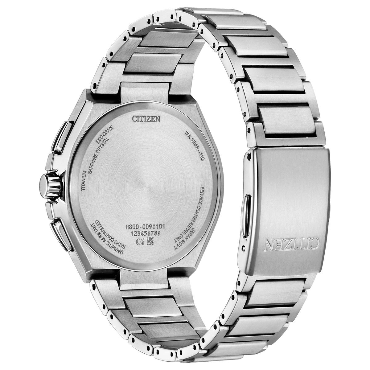 Orologio Citizen AT8238-84M Cronografo Eco-Drive 43.5mm Super Titanium Blu Uomo