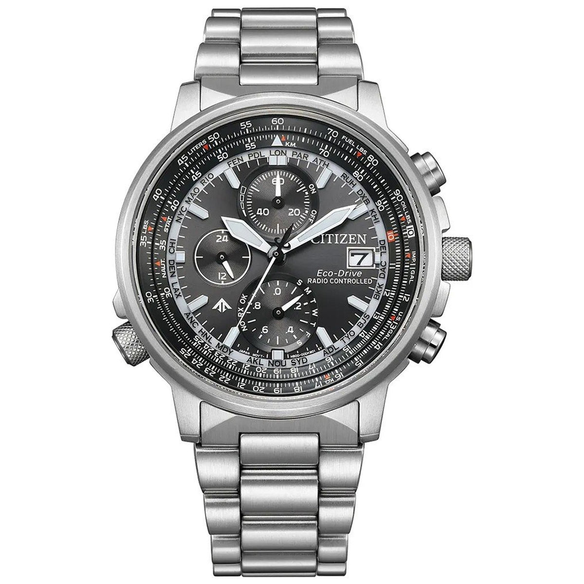 Montre Citizen AT8300-58E Sky Chronographe Eco-Drive 41mm Noir Homme