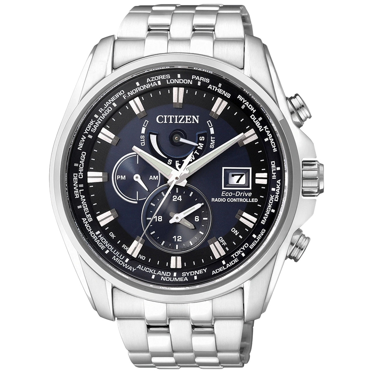 Montre Citizen AT9030-55L Eco-Drive 44mm Bleu Homme
