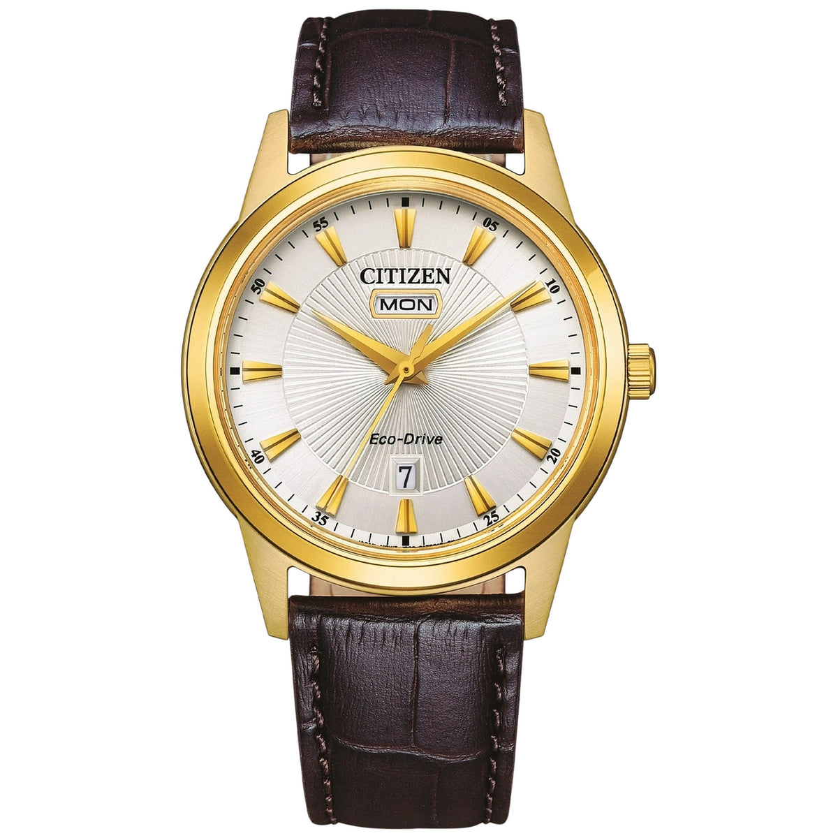 Montre Citizen AW0102-13AC Eco-Drive 40mm Cuir Ivoire Homme