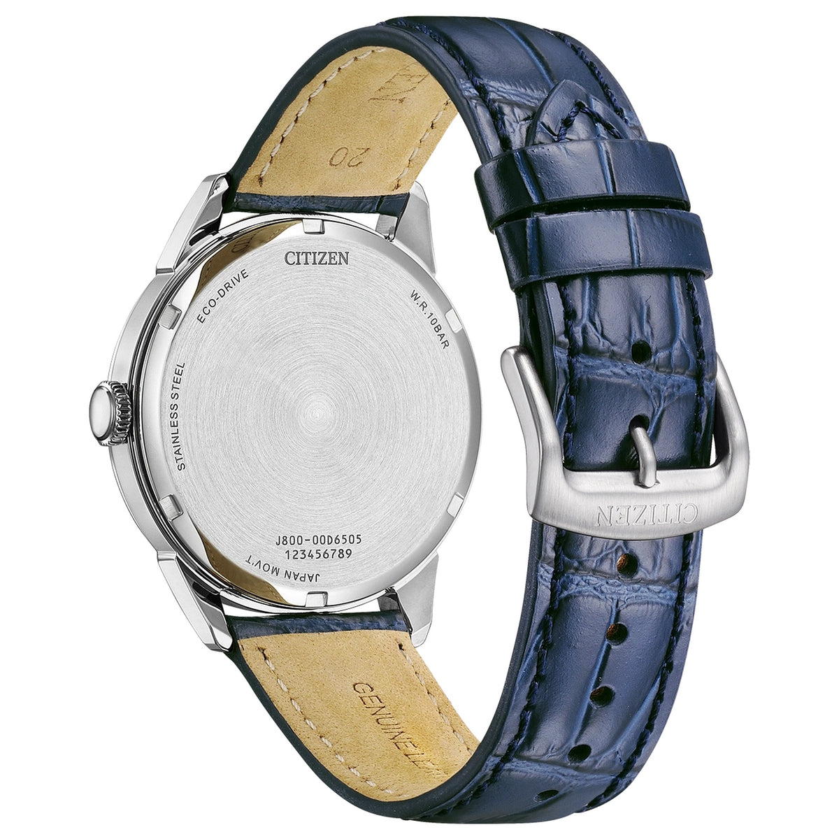 Montre Citizen AW0151-00LC 40.5mm Cuir Bleu Homme
