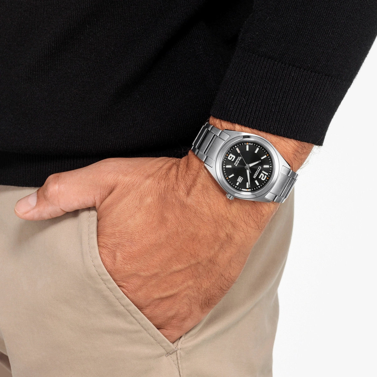 Montre Citizen AW1641-81E Eco-Drive 41.5mm Super Titanium Noir Homme