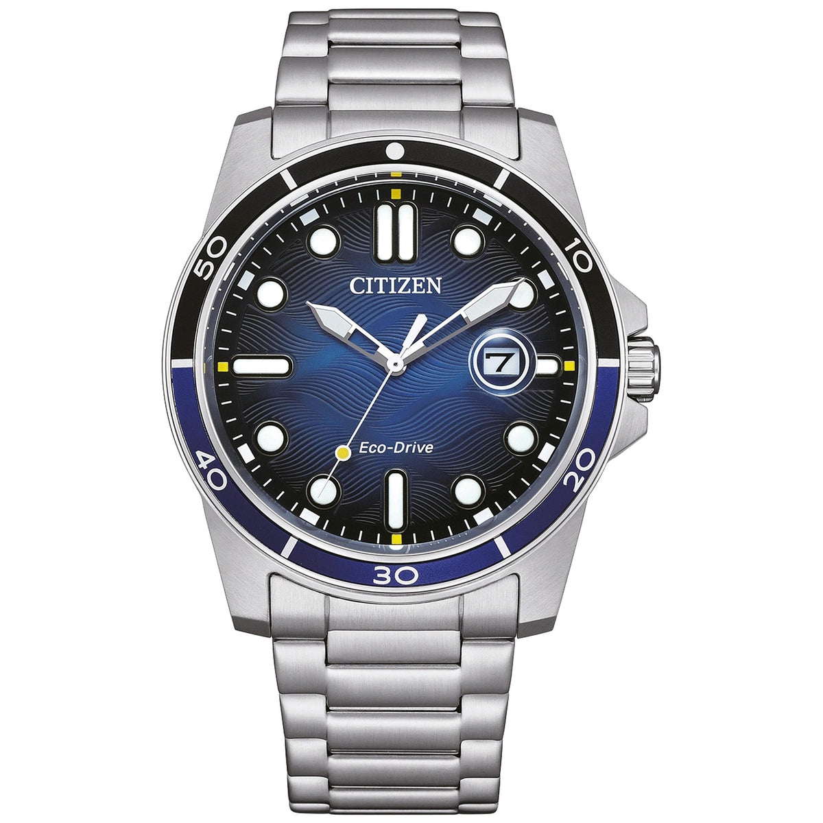 Montre Citizen AW1810-85L Eco-Drive 41.5mm Bleu Homme
