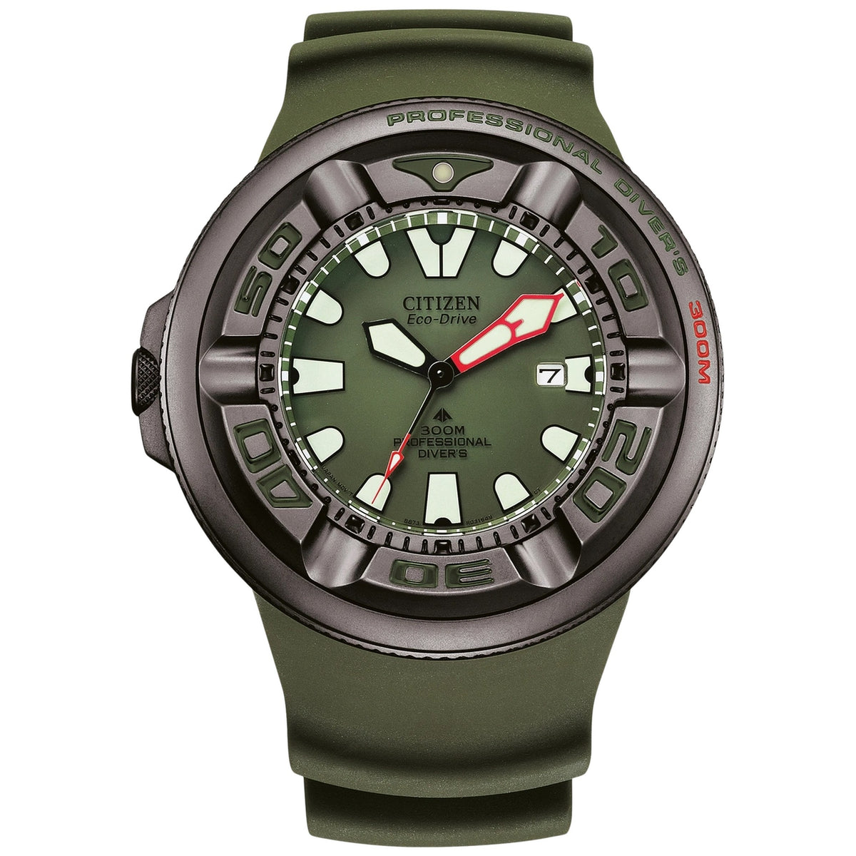 Montre Citizen BJ8057-17X Prof. Diver 300 Eco-Drive 48mm Vert Homme