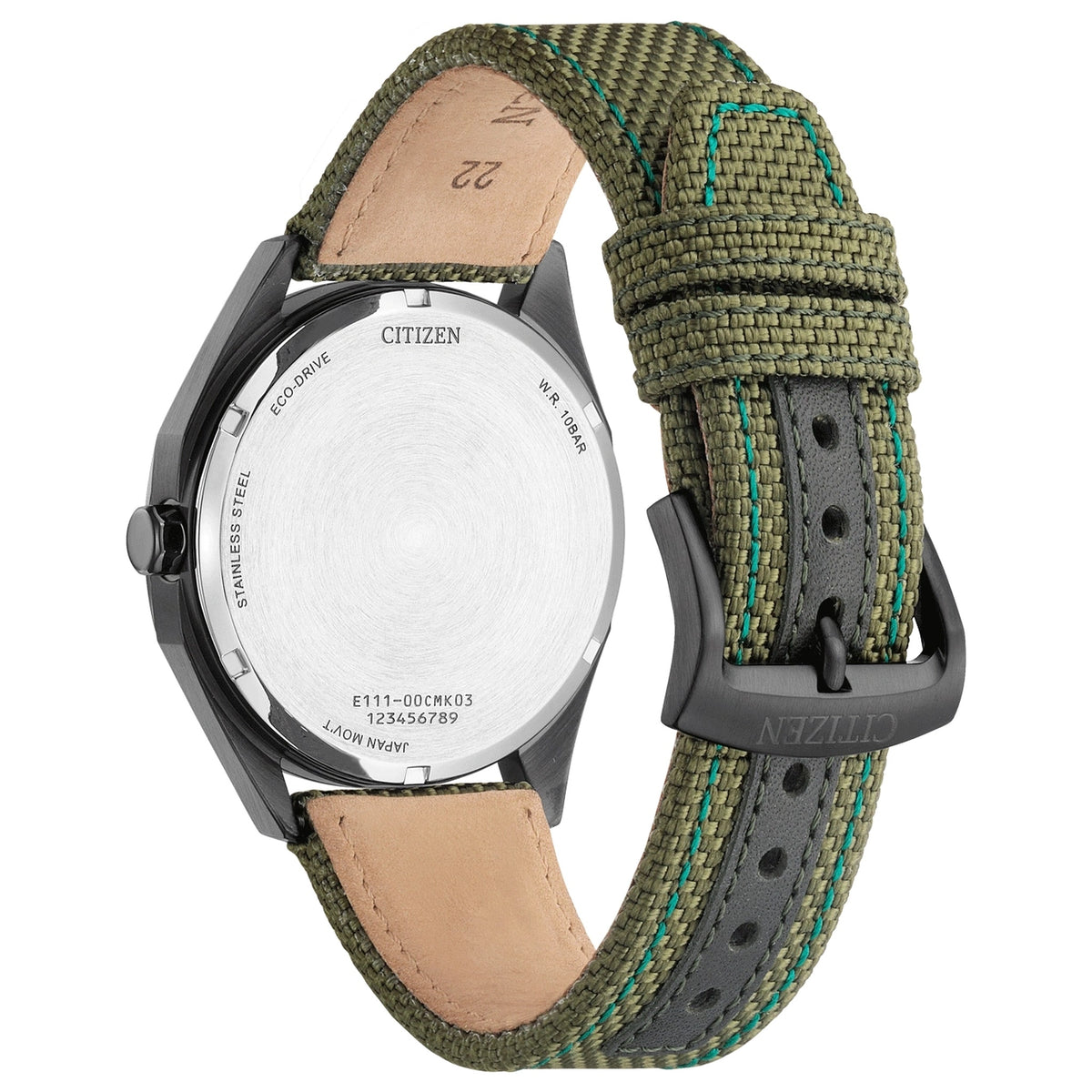 Montre Citizen BM7635-01X Eco-Drive 41mm Vert Homme