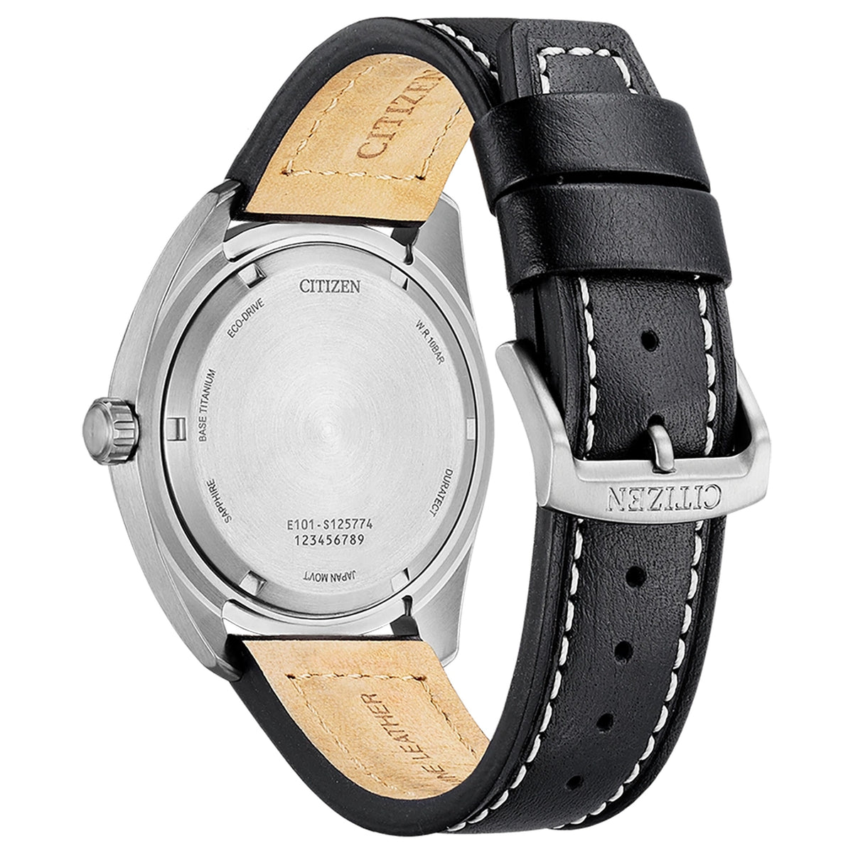 Montre Citizen BM8560-29EC Eco-Drive 42mm Super Titanium Cuir Noir Homme