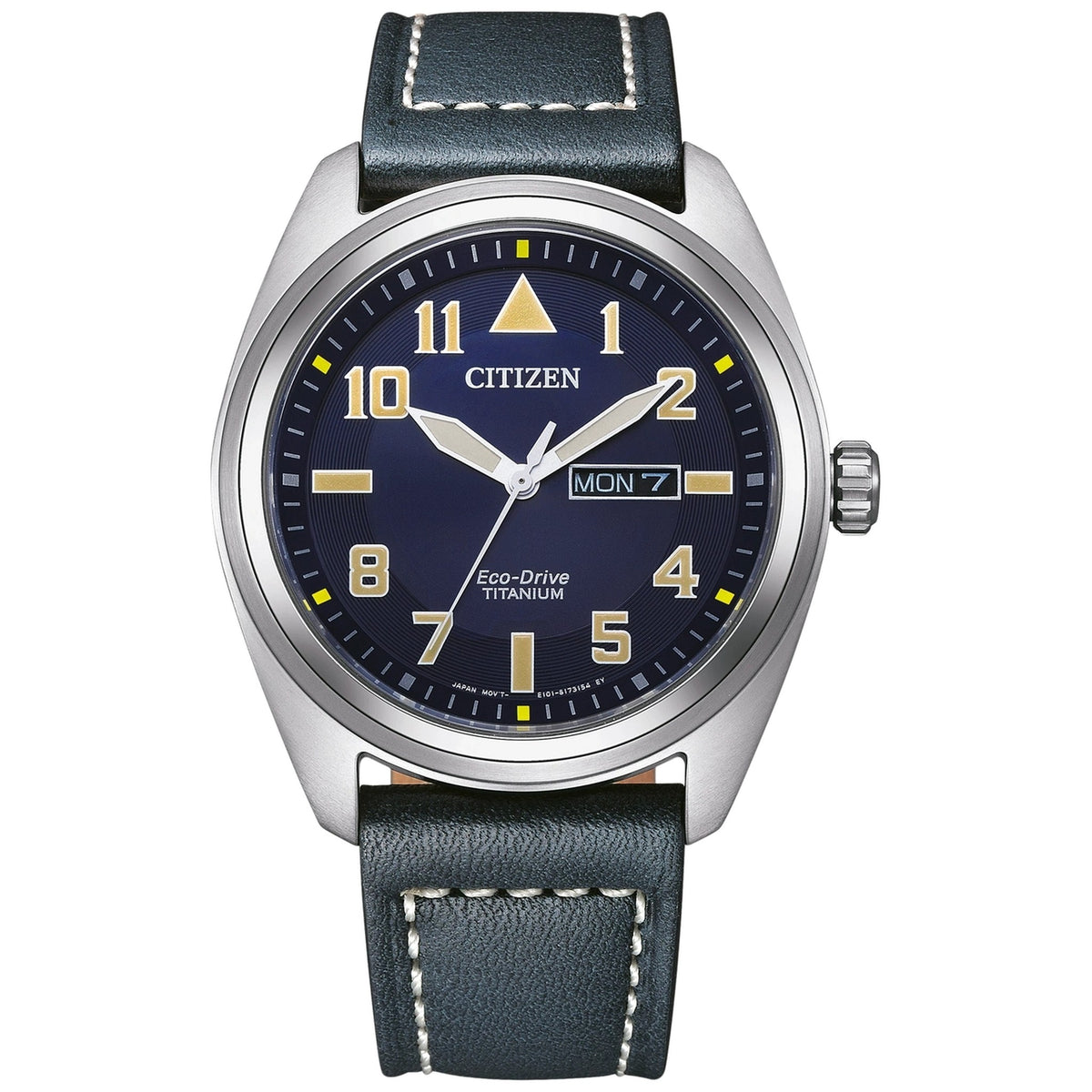 Montre Citizen BM8560-45LE Eco-Drive 42mm Super Titanium Cuir Bleu Homme